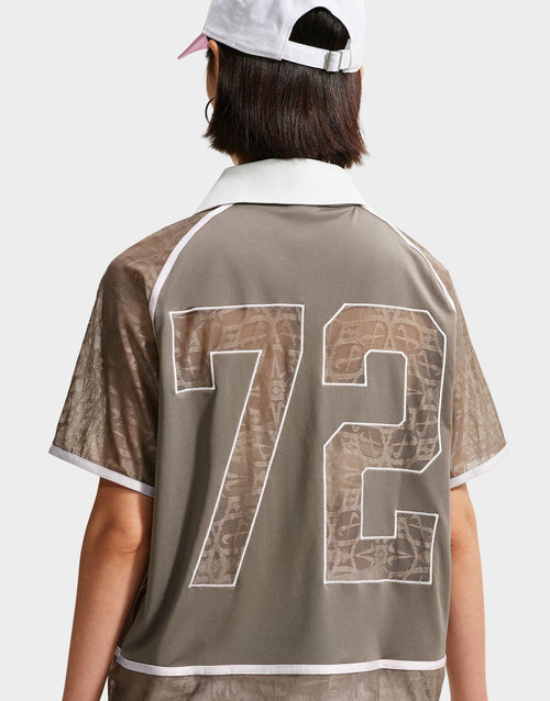 เสื้อโปโลแขนสั้นผู้หญิง Sportswear Lace Jersey