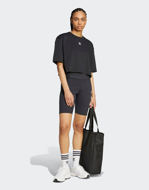 เสื้อยืดผู้หญิง Essentials Crop