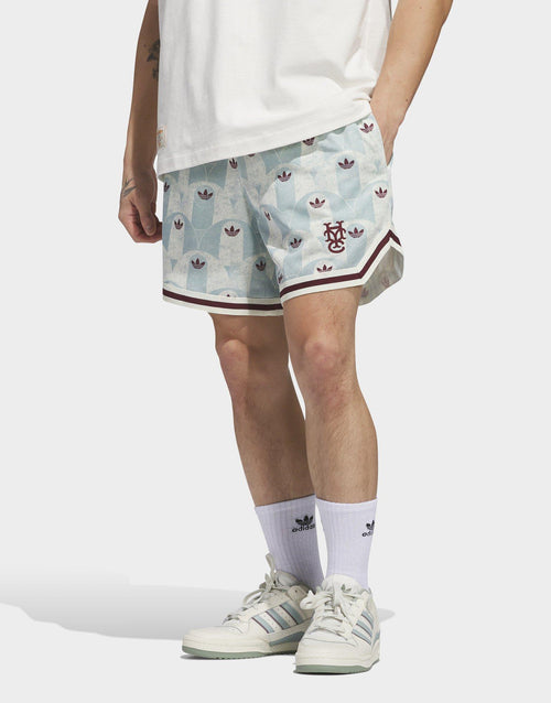 กางเกงขาสั้นผู้ชาย Hoop York City Allover Print