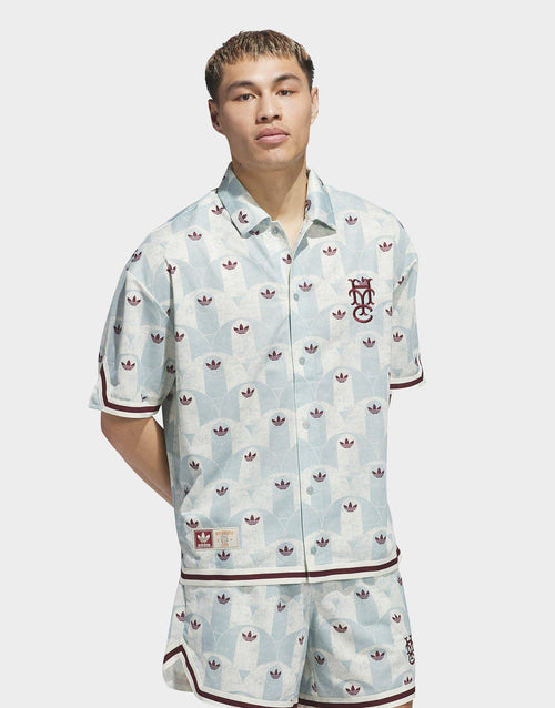 เสื้อแขนสั้นผู้ชาย Hoop York City Allover Print