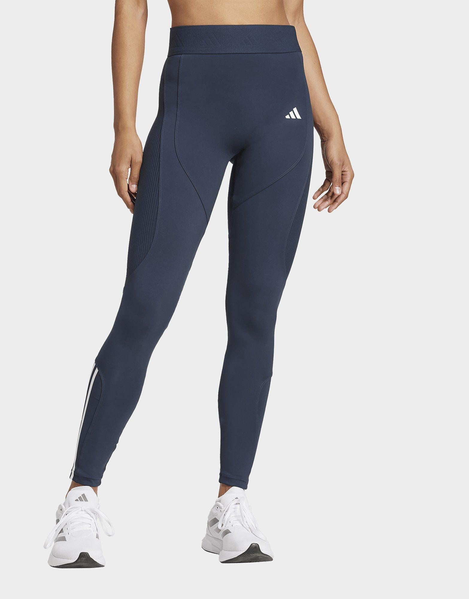 กางเกงเลกกิ้งผู้หญิง Hyperglam Full-Length Ribbed
