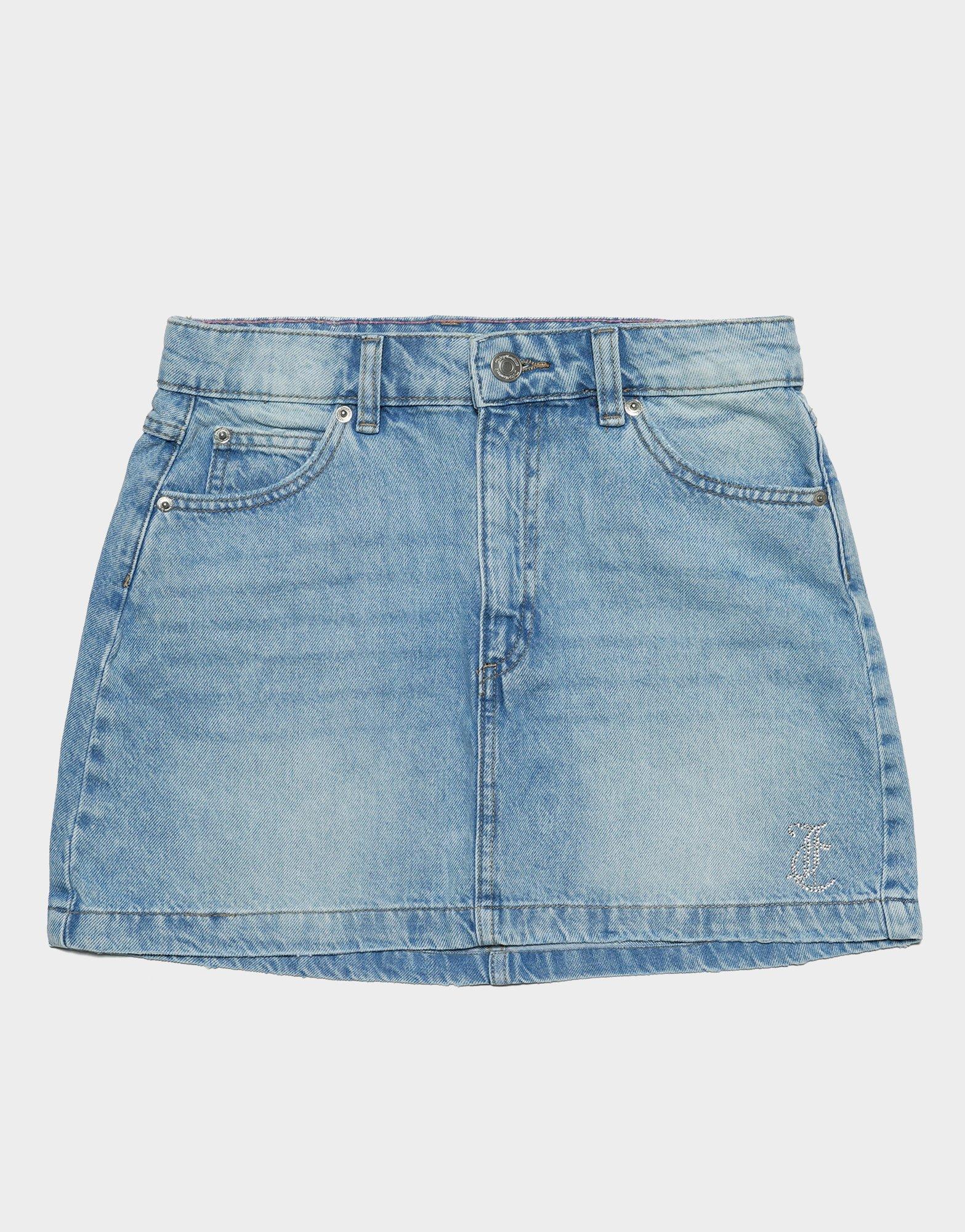 กระโปรงสั้นผู้หญิง Mini Denim