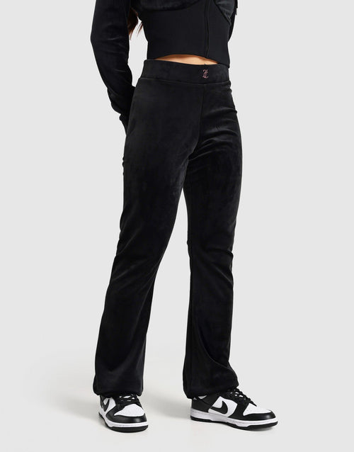กางเกงขายาวผู้หญิง Flare Velour