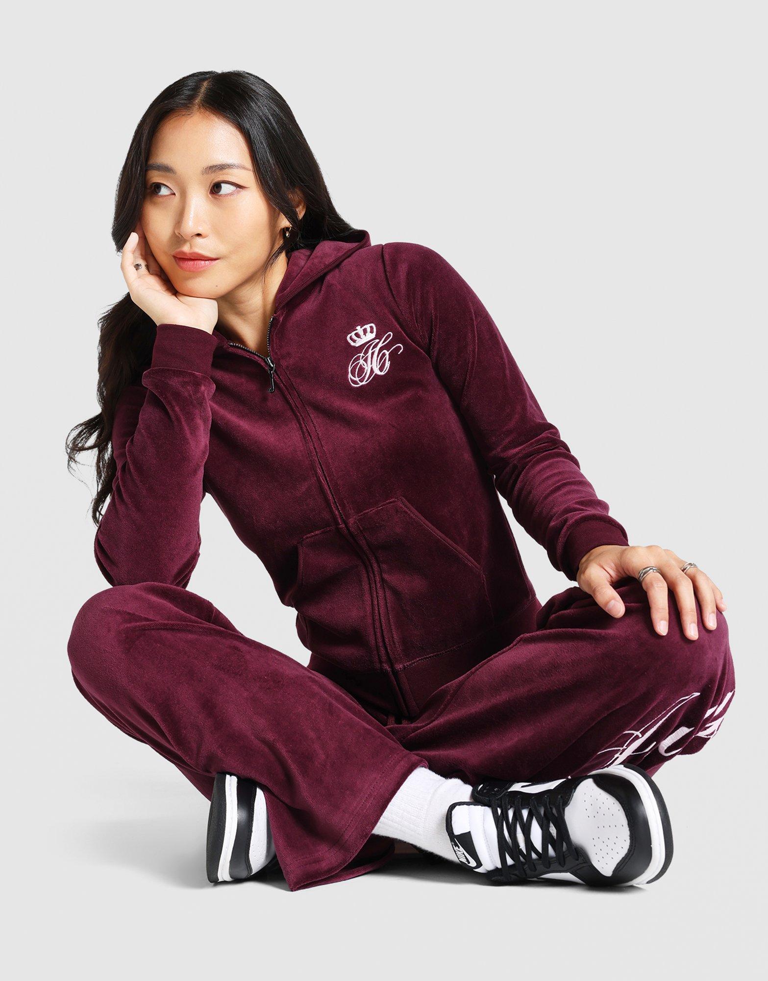 เสื้อฮู้ดดี้ผู้หญิง Script Rebelle Ribbed