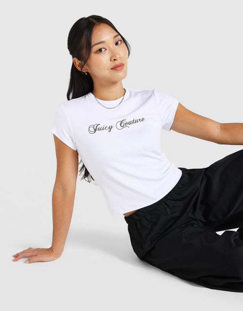 เสื้อยืดผู้หญิง Script Baby