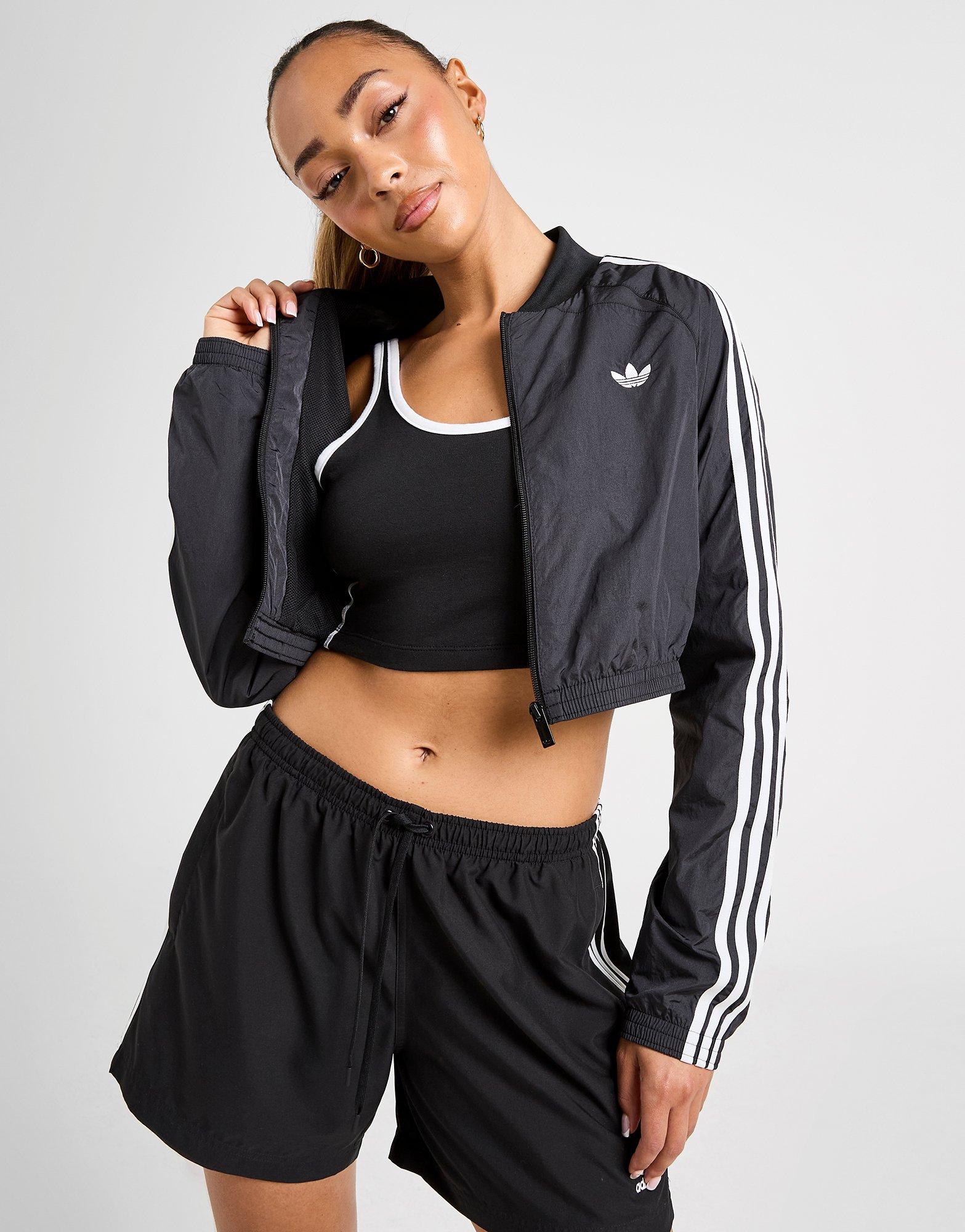 เสื้อแขนยาวผู้หญิง Adicolor Teamgeist Cropped