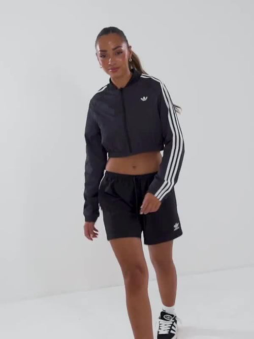 เสื้อแขนยาวผู้หญิง Adicolor Teamgeist Cropped