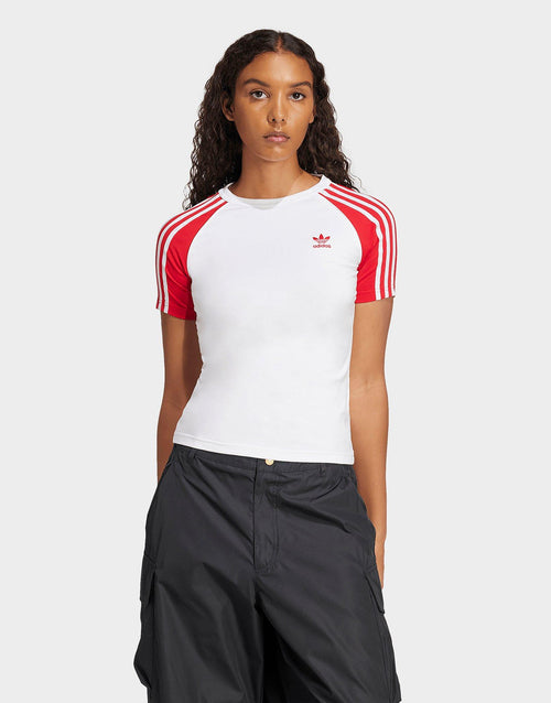 เสื้อยืดผู้หญิง Adicolor 3-Stripes Raglan Slim