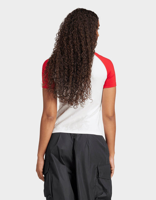 เสื้อยืดผู้หญิง Adicolor 3-Stripes Raglan Slim