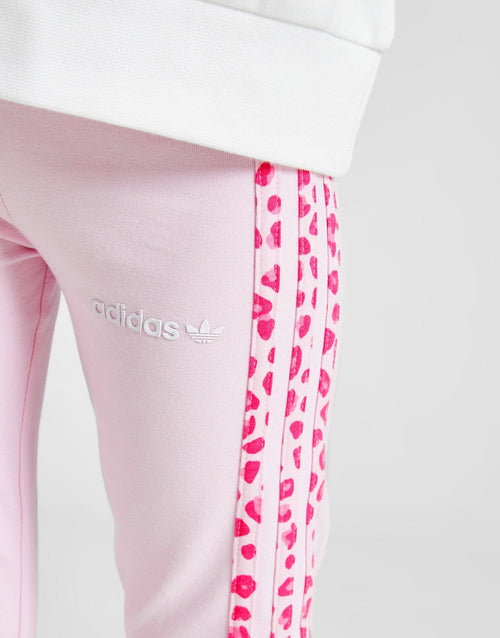 ชุดเซ็ตเด็กเล็ก Leopard Hoodie Leggings