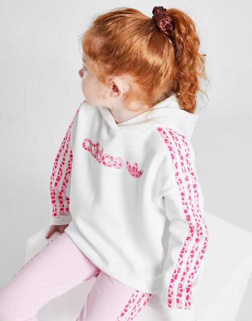 ชุดเซ็ตเด็กเล็ก Leopard Hoodie Leggings