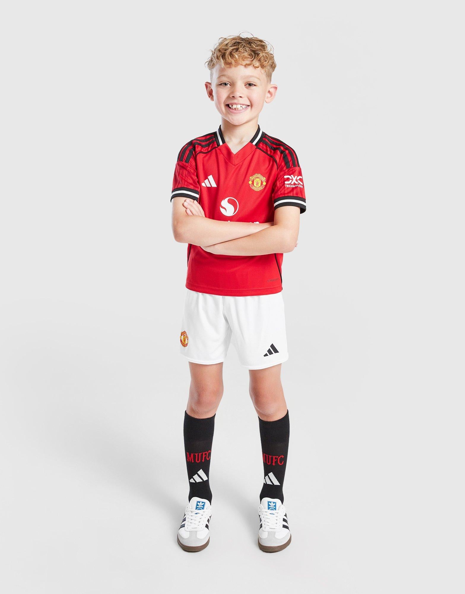 ชุดแข่งชุดเหย้าสำหรับเด็กเล็ก Manchester United 25/26