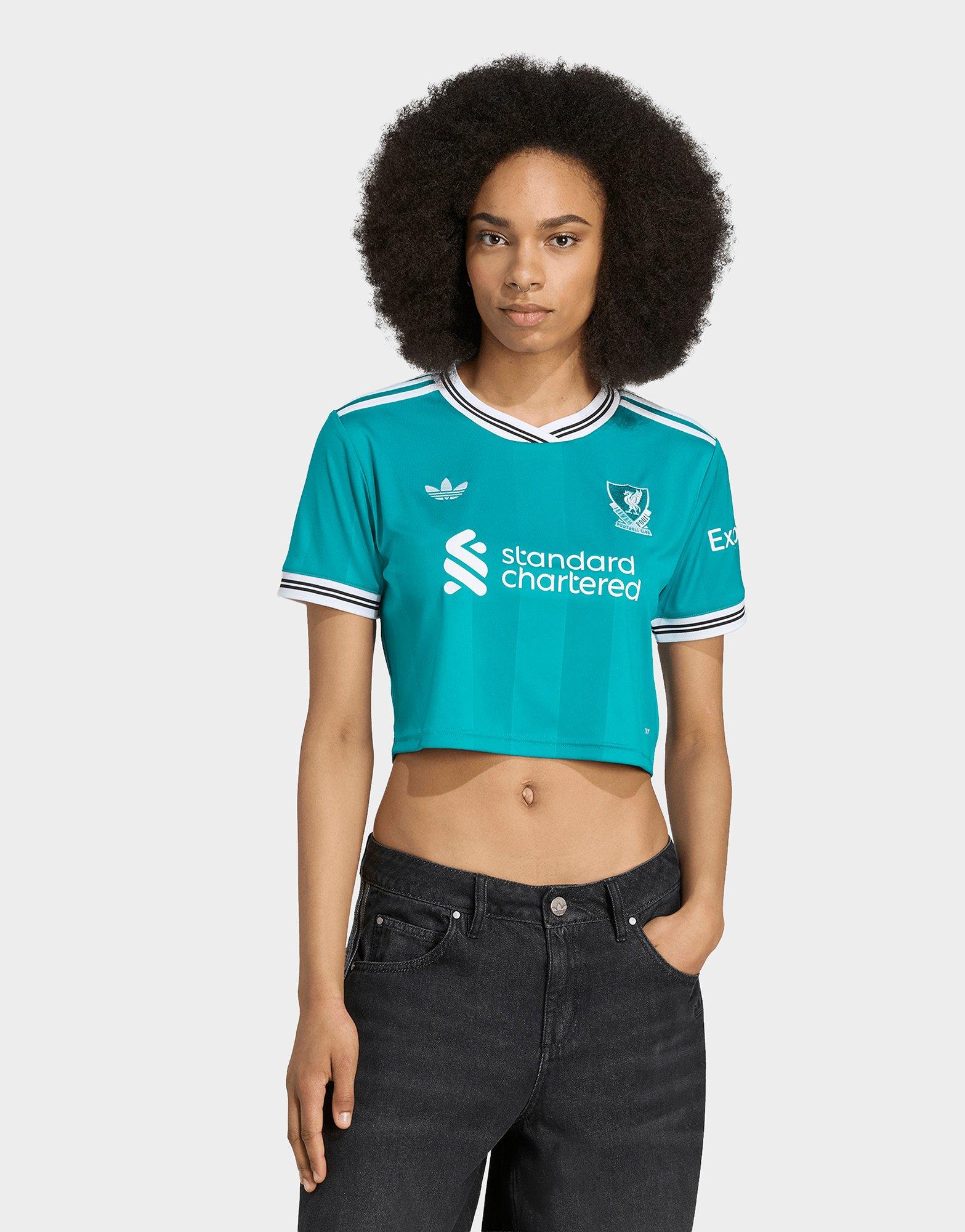 เสื้อฟุตบอลผู้หญิง Liverpool FC 25/26 Third Cropped