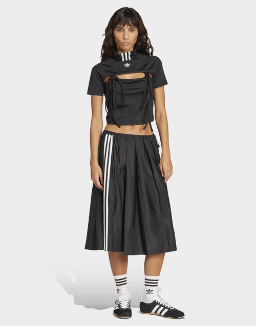 กระโปรงผู้หญิง Ribbon Pleated Maxi