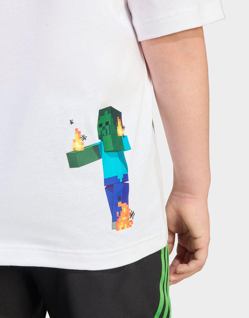 x Minecraft เสื้อยืดเด็กโต