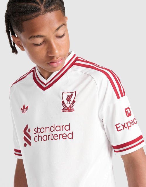 เสื้อฟุตบอลชุดเยือนเด็กโต Liverpool FC 26/27