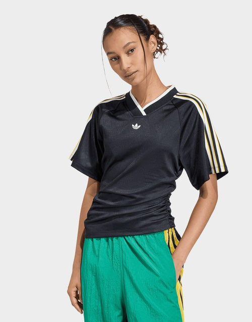 เสื้อแขนสั้นผู้หญิง Rouched Football Jersey