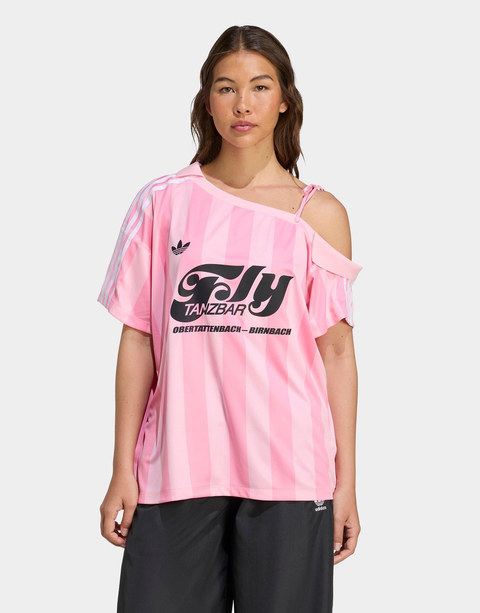 เสื้อแขนสั้นผู้หญิง Off Shoulder Jersey