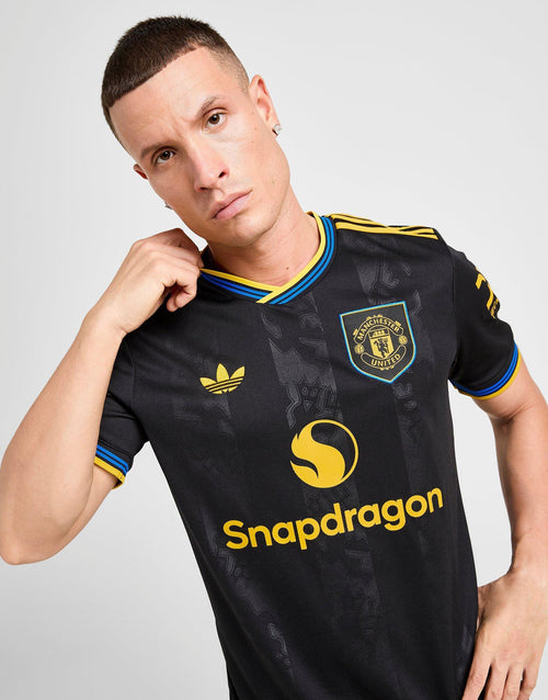 สีดำ adidas เสื้อฟุตบอลผู้ชาย Manchester United 25/26 Third JD