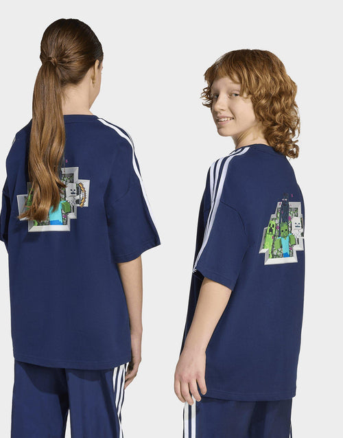 x Minecraft เสื้อยืดเด็กโต