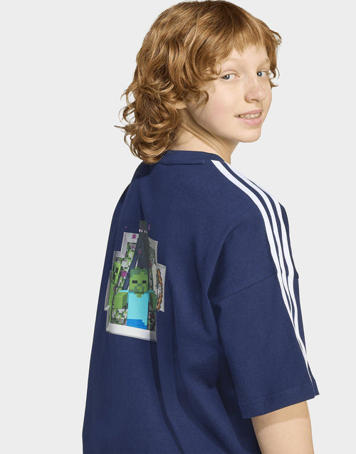 x Minecraft เสื้อยืดเด็กโต