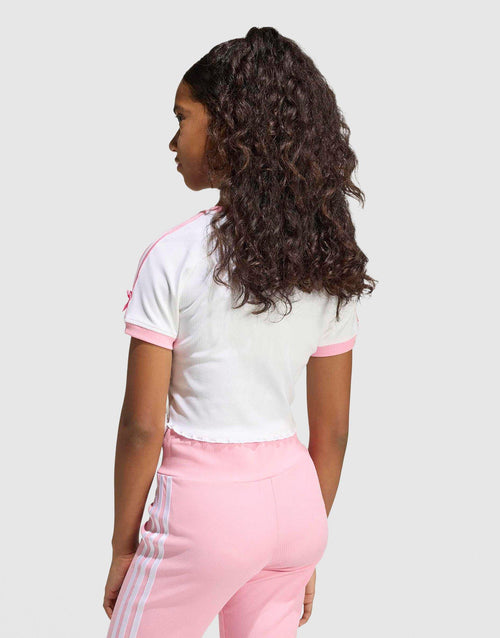 x DISNEY เสื้อยืดเด็กโต (เด็กผู้หญิง) Slim Crop