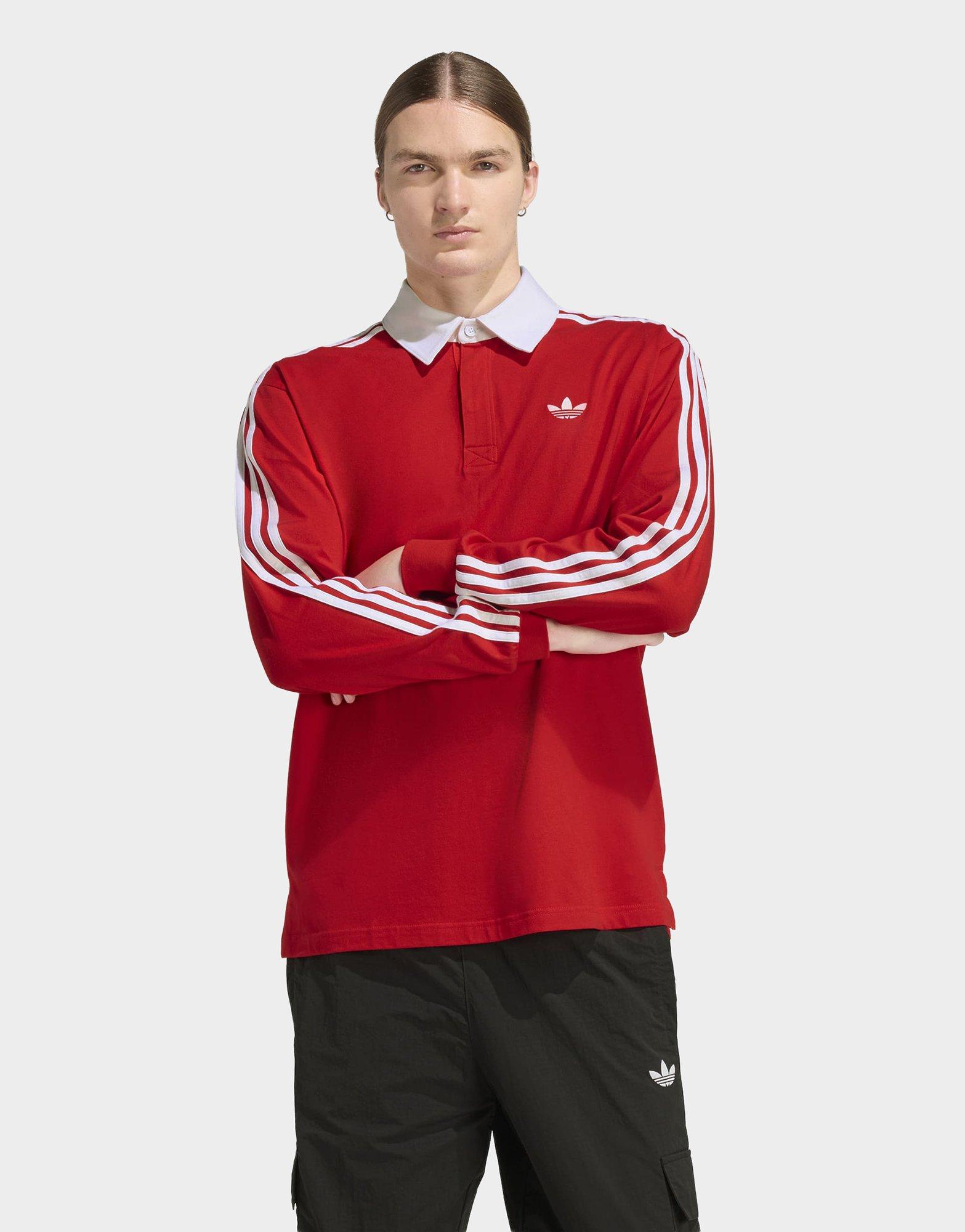 เสื้อแขนยาวผู้ชาย 3-Stripe Ruby Polo