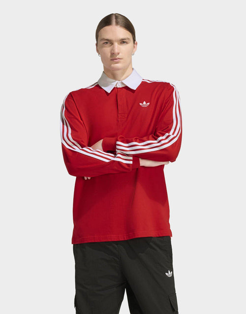 เสื้อแขนยาวผู้ชาย 3-Stripe Ruby Polo