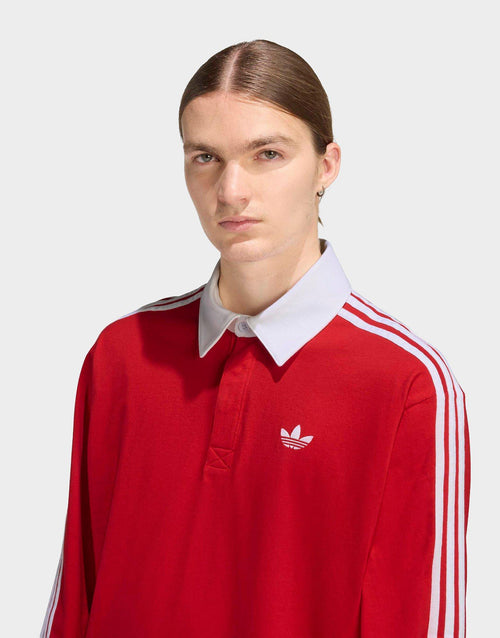 เสื้อแขนยาวผู้ชาย 3-Stripe Ruby Polo