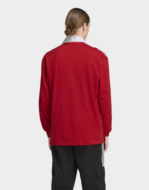 เสื้อแขนยาวผู้ชาย 3-Stripe Ruby Polo