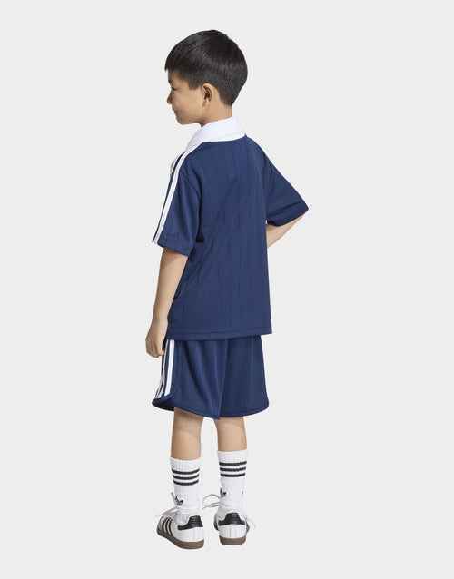 ชุดเซ็ตเด็กเล็ก Loose Polo Pinstripe
