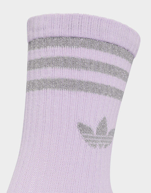 ถุงเท้า 3-Stripes Glitter Crew (แพค 3)