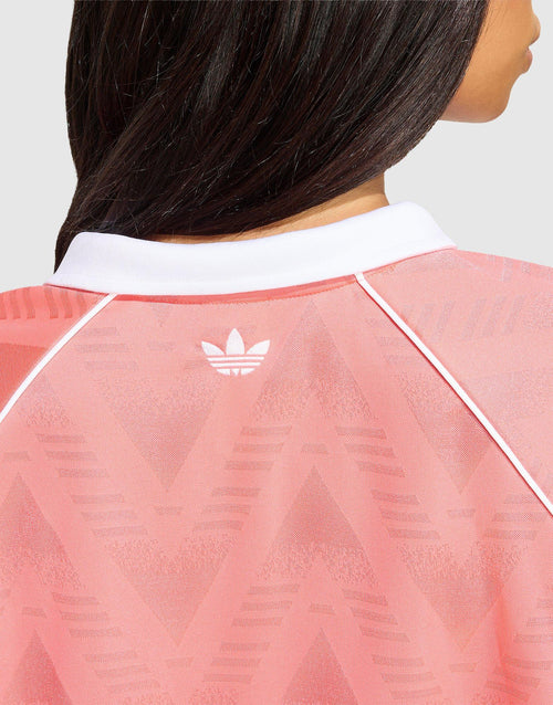 เสื้อแขนสั้นผู้หญิง Football Collar Jersey