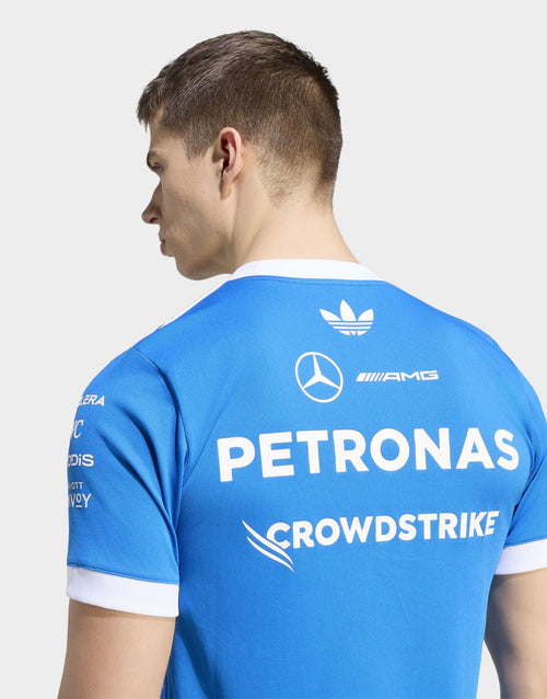 เสื้อแขนสั้นผู้ชาย Mercedes-AMG Petronas F1 Team Blue Driver Jersey
