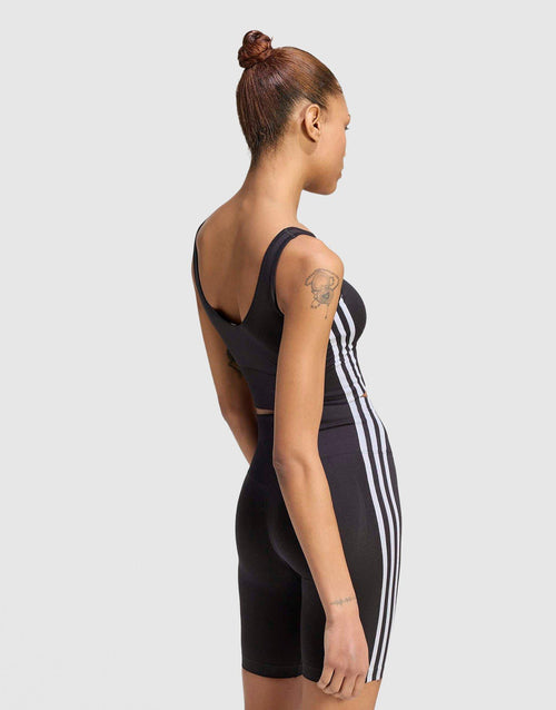 สปอร์ตบราผู้หญิง Essentials 3 Stripes Seamless