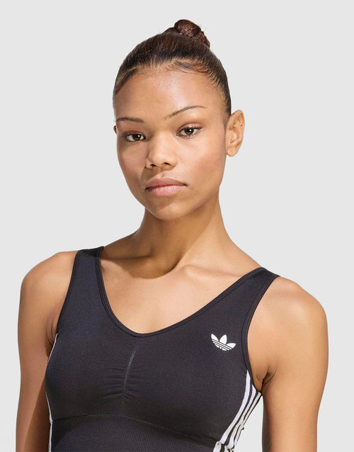 สปอร์ตบราผู้หญิง Essentials 3 Stripes Seamless