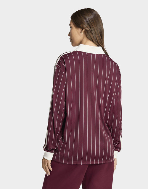 เสื้อแขนยาวผู้หญิง Pinstripe Football