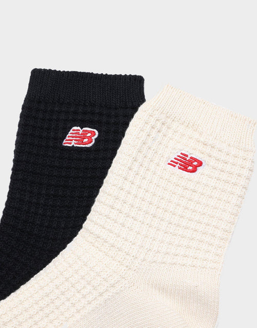 ถุงเท้า Waffle Knit Ankle 2 คู่