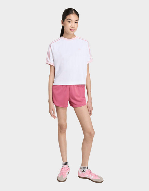 เสื้อยืดเด็กโต Loose Short Pinstripe