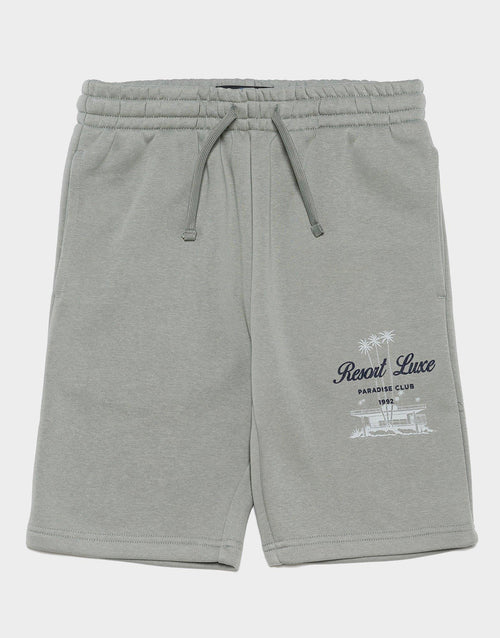 กางเกงขาสั้นผู้ชาย Resort Fleece