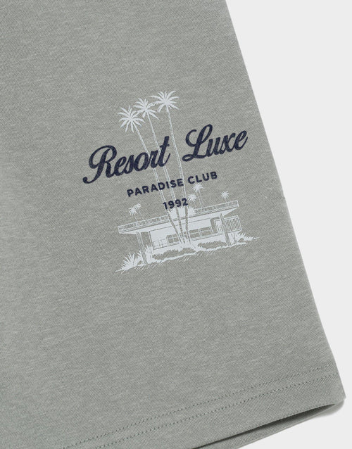 กางเกงขาสั้นผู้ชาย Resort Fleece