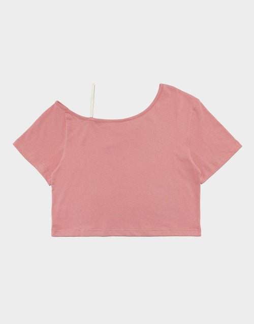 เสื้อแขนสั้นผู้หญิง One-Shoulder Baby LA Dodgers