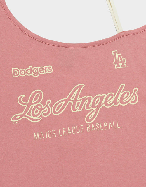 เสื้อแขนสั้นผู้หญิง One-Shoulder Baby LA Dodgers