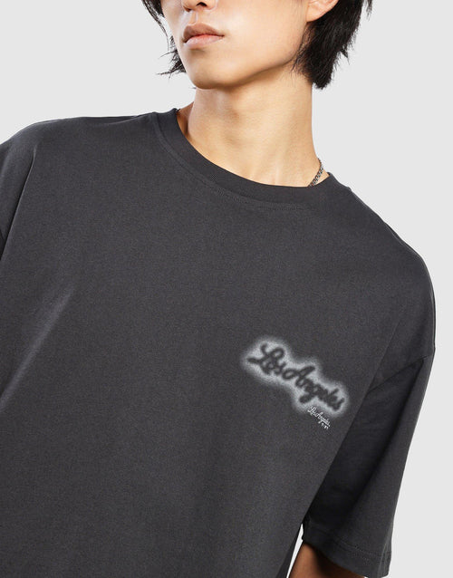 เสื้อยืดผู้ชาย Spray Print Box LA Dodgers