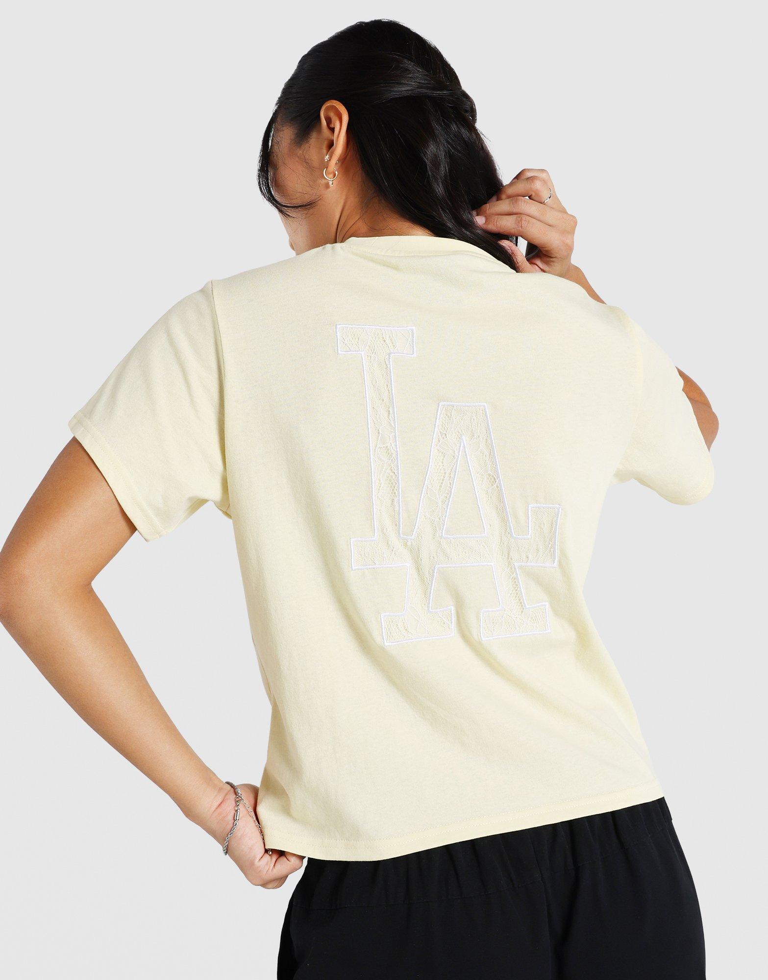 เสื้อยืดผู้หญิง Lace Applique LA Dodgers