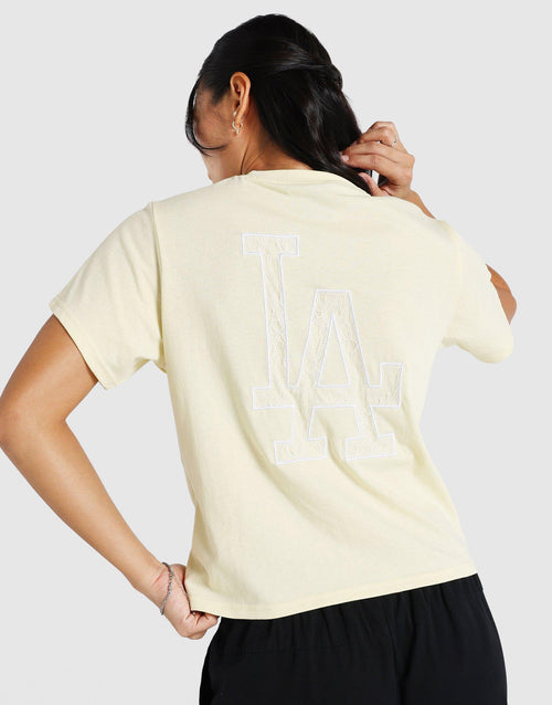 เสื้อยืดผู้หญิง Lace Applique LA Dodgers