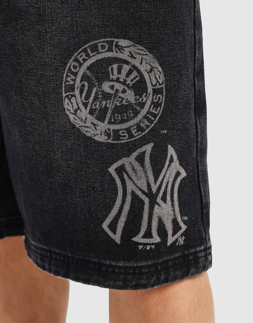 กางเกงขาสั้นผู้ชาย Denim Jort NY Yankees