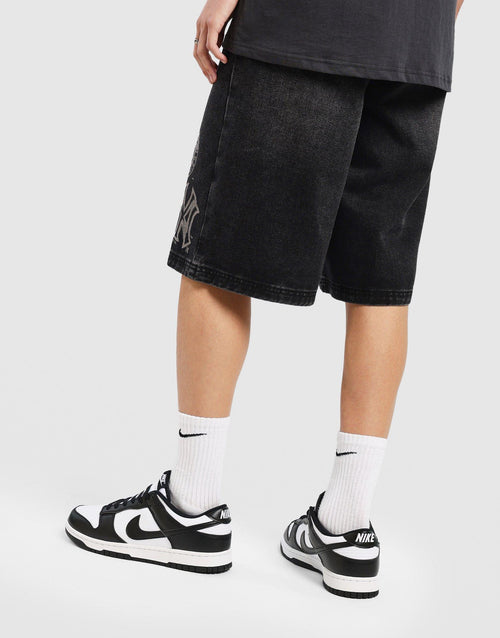 กางเกงขาสั้นผู้ชาย Denim Jort NY Yankees