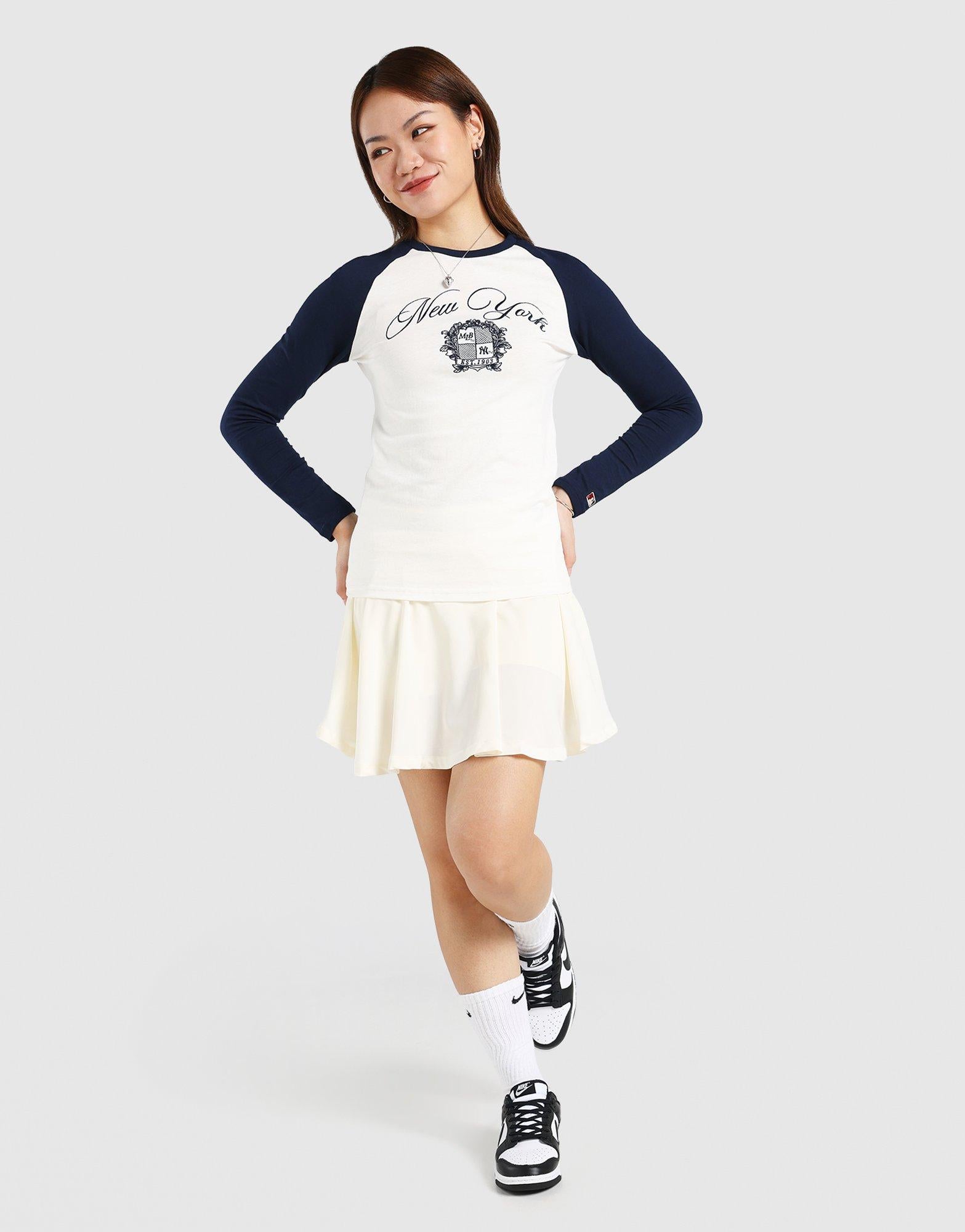 เสื้อแขนยาวผู้หญิง NY Yankees Raglan