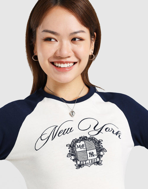เสื้อแขนยาวผู้หญิง NY Yankees Raglan
